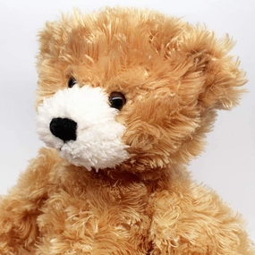 Plushland Stuffed Animal Teddy Bear – Brandon- Plush Bear for Kids- Beige-12 inches