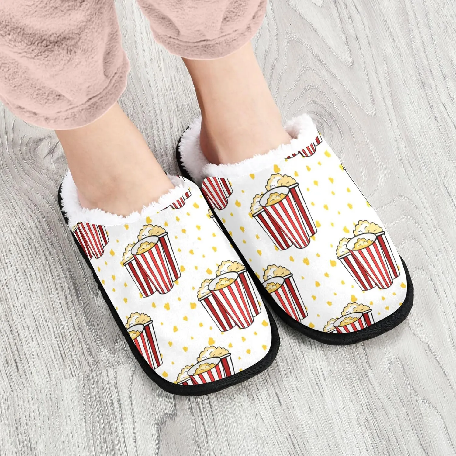 Popcorn Dot Slippers Soft Non-Slip Indoor Women Men House Slippers Home Shoes