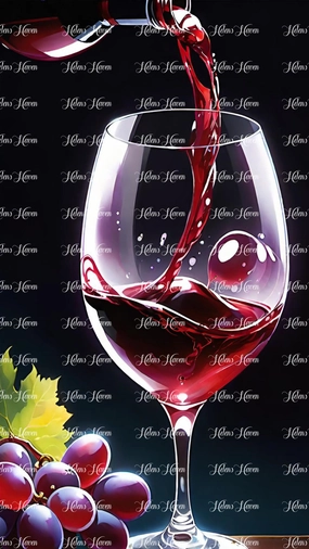 Pouring red wine