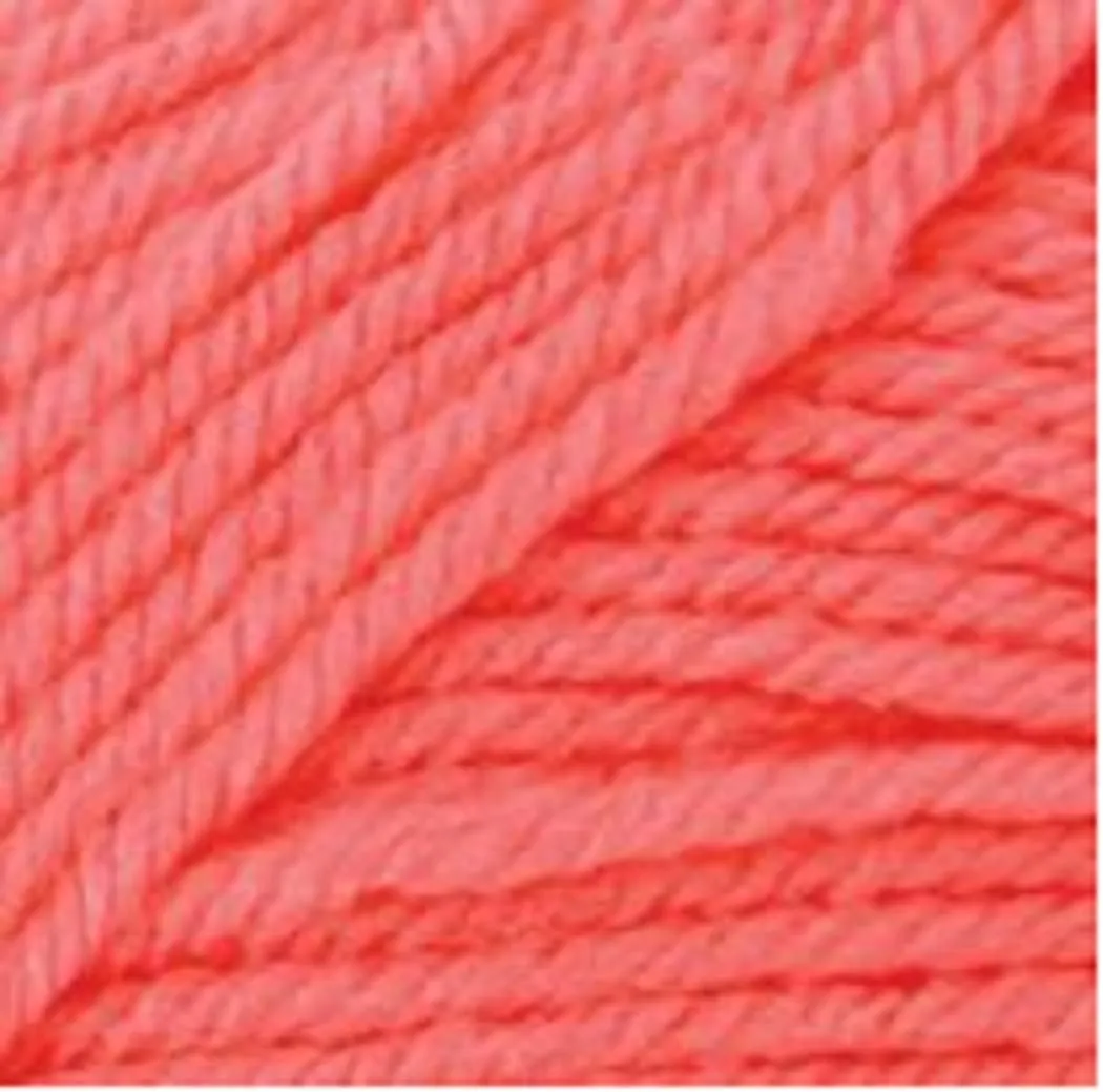 Premier Yarns Everyday Soft Worsted Anti-Pilling Crochet Knitting Yarn 3.5 Oz Each Skein #4 Worsted Weight 3 Pack Bundle with Bella's Crafts Stitch Markers (Coral)