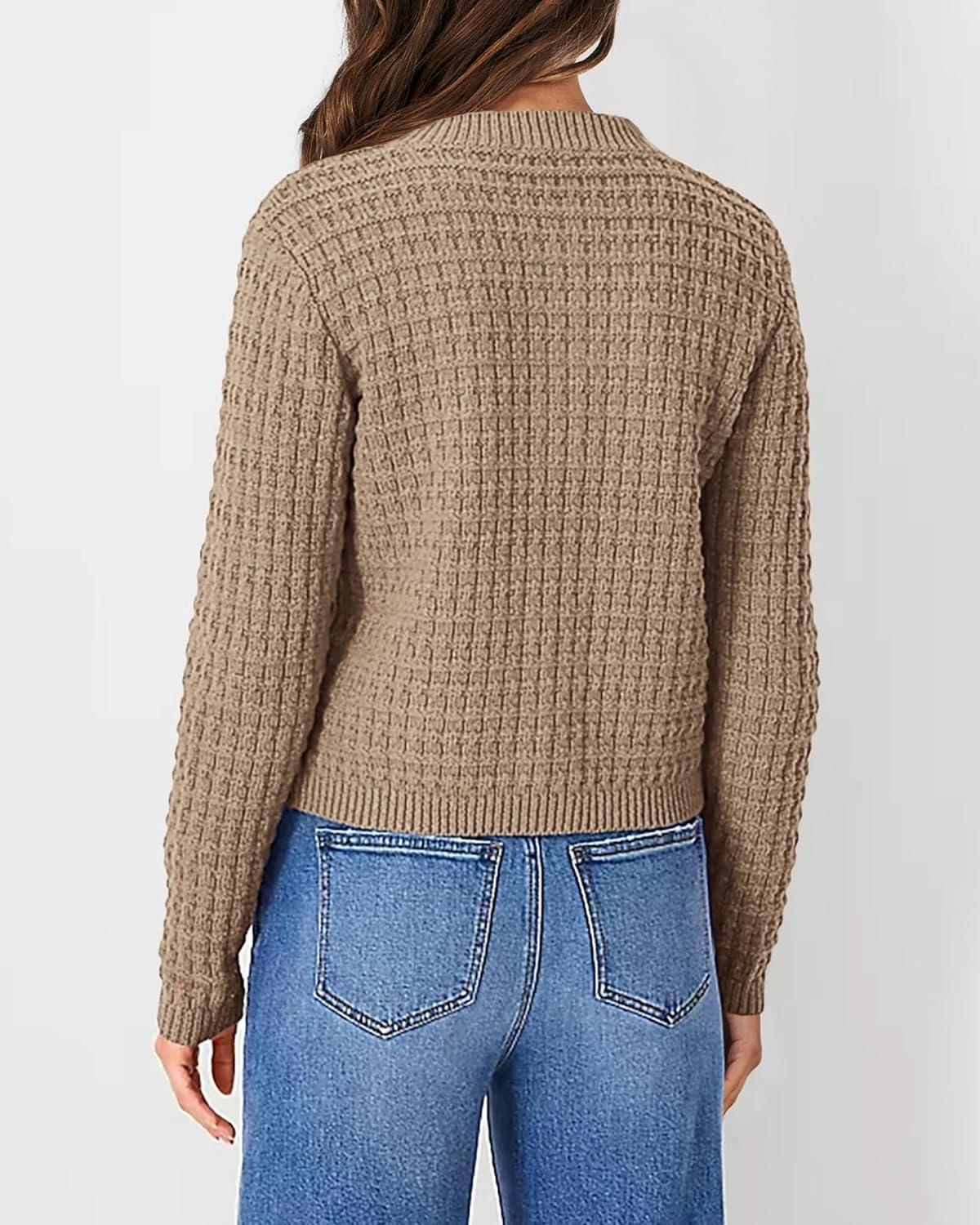 PRETTYGARDEN Women's Knit Cardigan Sweaters Casual Long Sleeve Open Front Button Down Trendy Jackets Outerwear