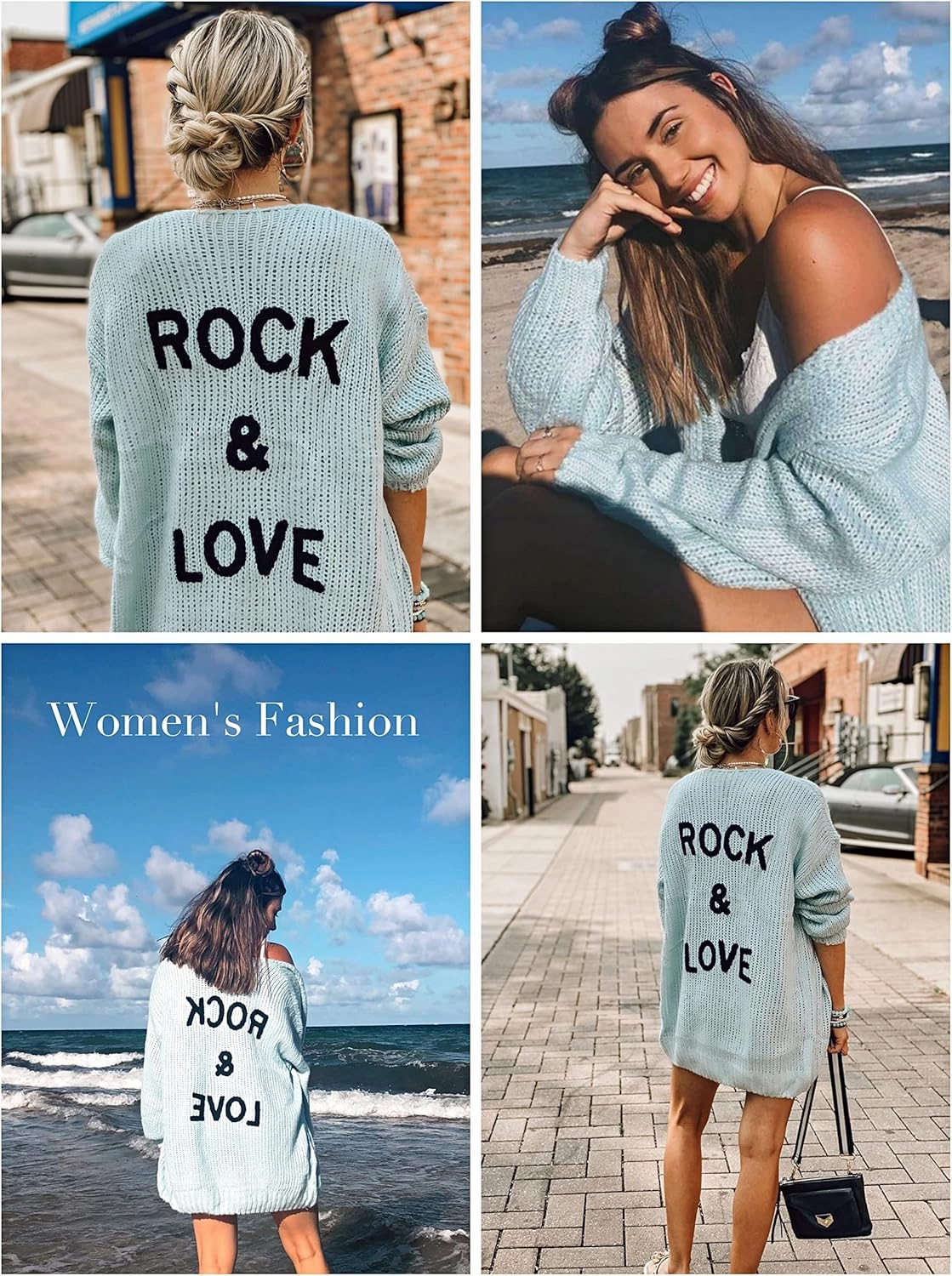 PRETTYGARDEN Women's Long Sleeve Open Front Knit Cardigans Sweaters Soft Loose Draped Coat Outerwear