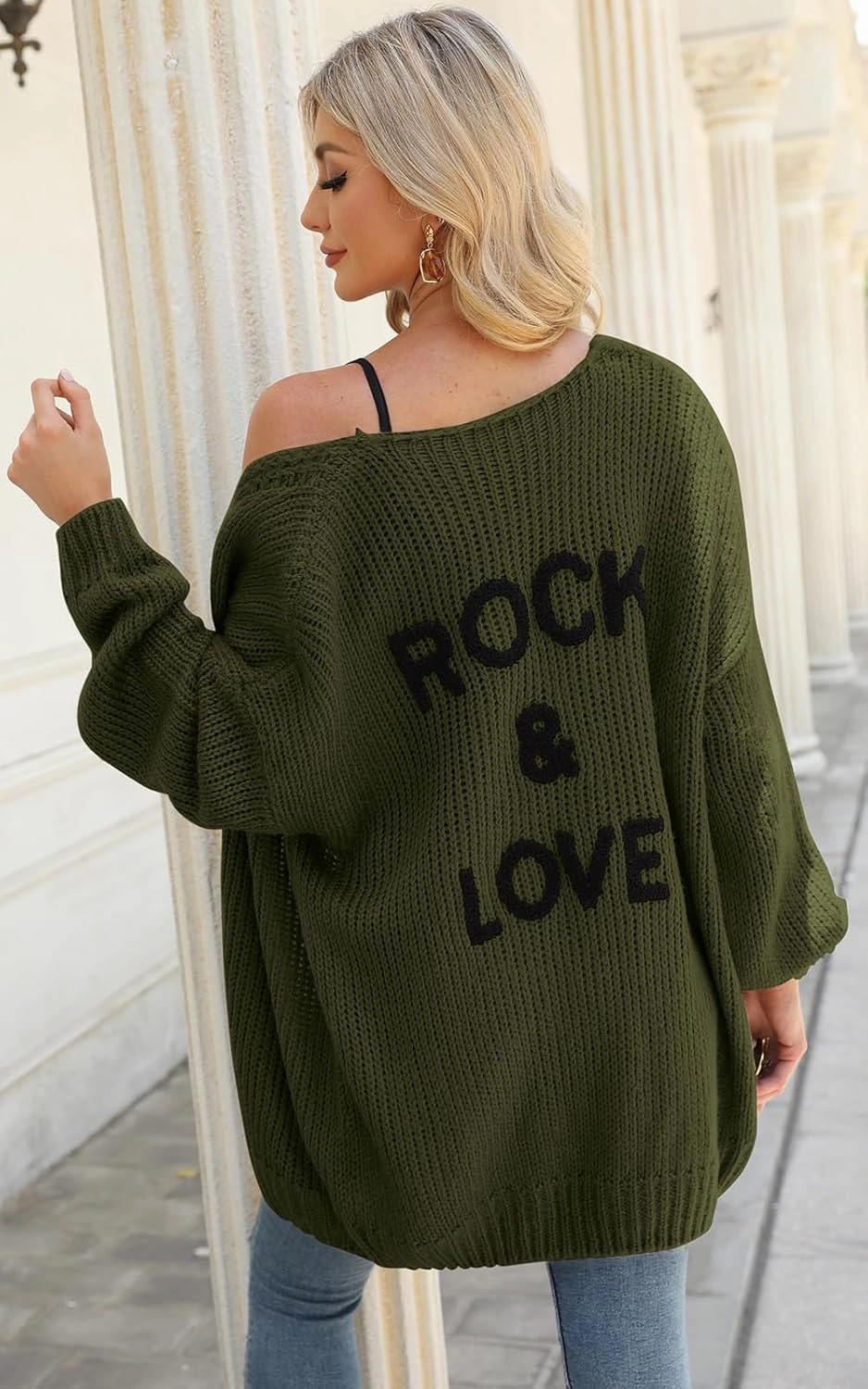 PRETTYGARDEN Women's Long Sleeve Open Front Knit Cardigans Sweaters Soft Loose Draped Coat Outerwear