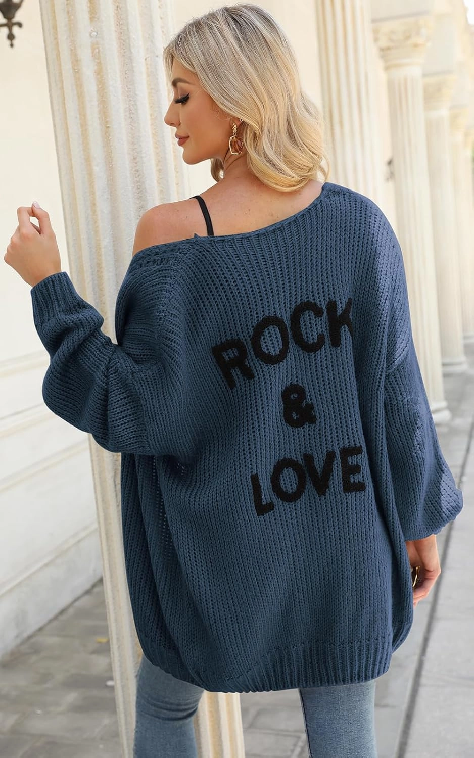 PRETTYGARDEN Women's Long Sleeve Open Front Knit Cardigans Sweaters Soft Loose Draped Coat Outerwear