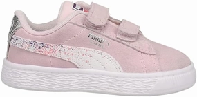 PUMA Kids Girls Suede Classic Starry Night Glitter Slip On Sneakers Shoes Casual - Pink - Size 6 M