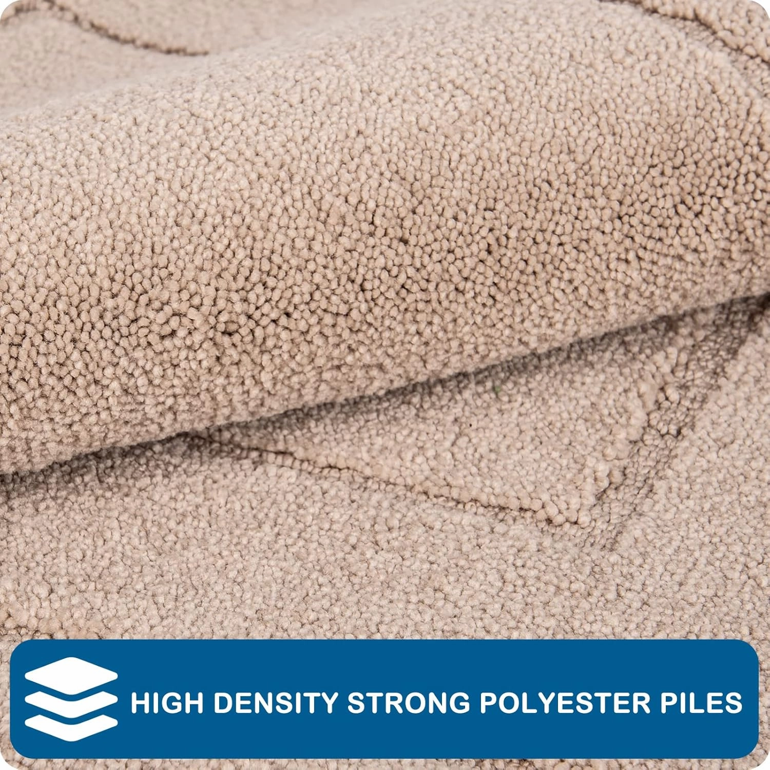 PURRUGS Machine Washable Kitchen Rug 24" x 35.5", Non-Slip/Skid Kitchen Runner Rugs & Floor Mats, Super Absorbent Soft Standing Mats for Kitchen, Sink & Laundry, Beige