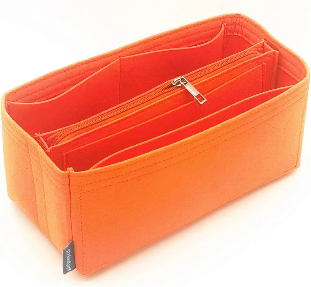 Purse Organizer Insert,Birkin insert organizer,Organizer for Birkin 25/30/35.(Orange-Birkin 35)