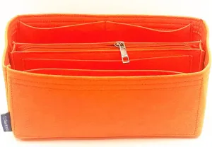 Purse Organizer Insert,Birkin insert organizer,Organizer for Birkin 25/30/35.(Orange-Birkin 35)