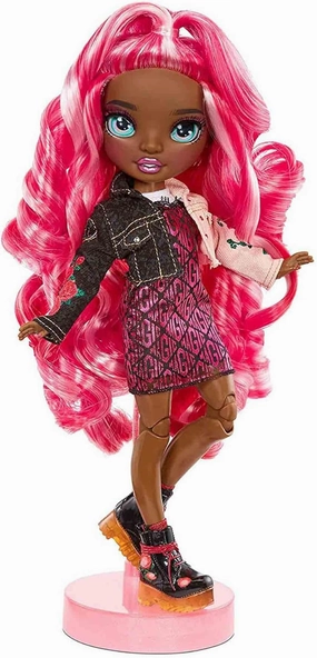 Rainbow High Series 3 Daria Roselyn Fashion Doll – Rose (Pinkish Red) with 2 Designer Outfits to Mix & Match with Accessories, Gift for Kids and Collectors, Toys for Kids Ages 6 7 8  to 12 Years Old