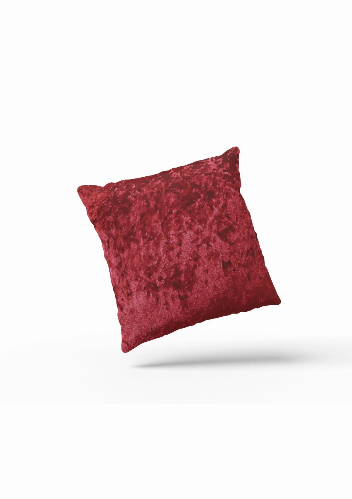 Red Crimson Luxe Crushed Velvet Cushion Covers