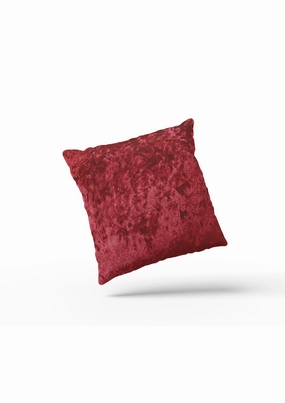 Red Crimson Luxe Crushed Velvet Cushion Covers