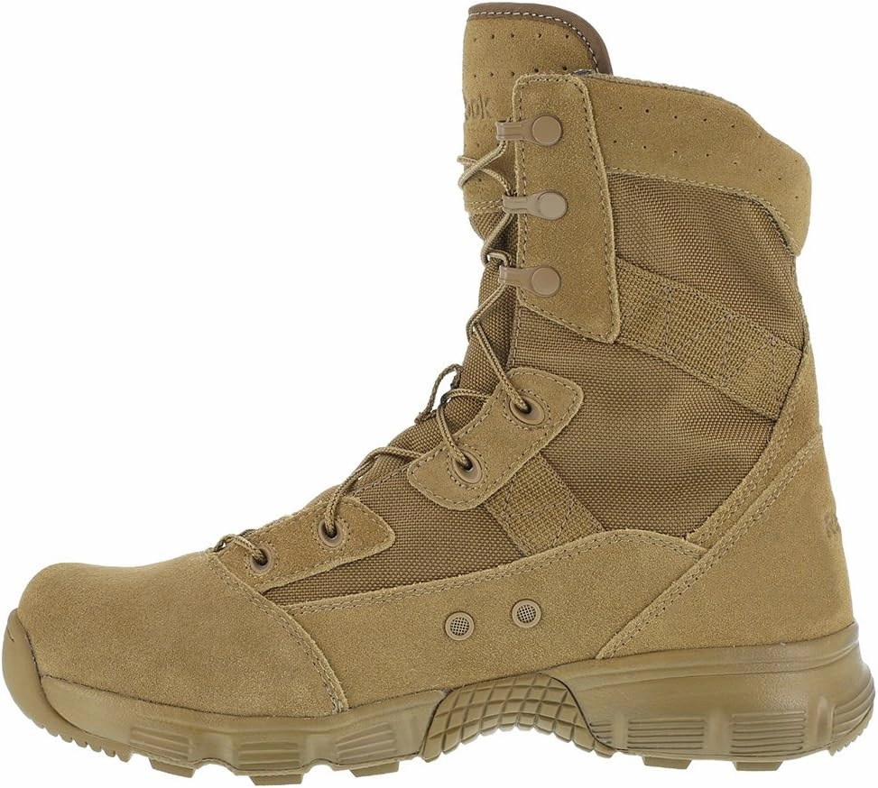 Reebok Work Womens Hyper Velocity 8 Inch Electrical Soft Toe Work Safety Shoes Casual - Beige