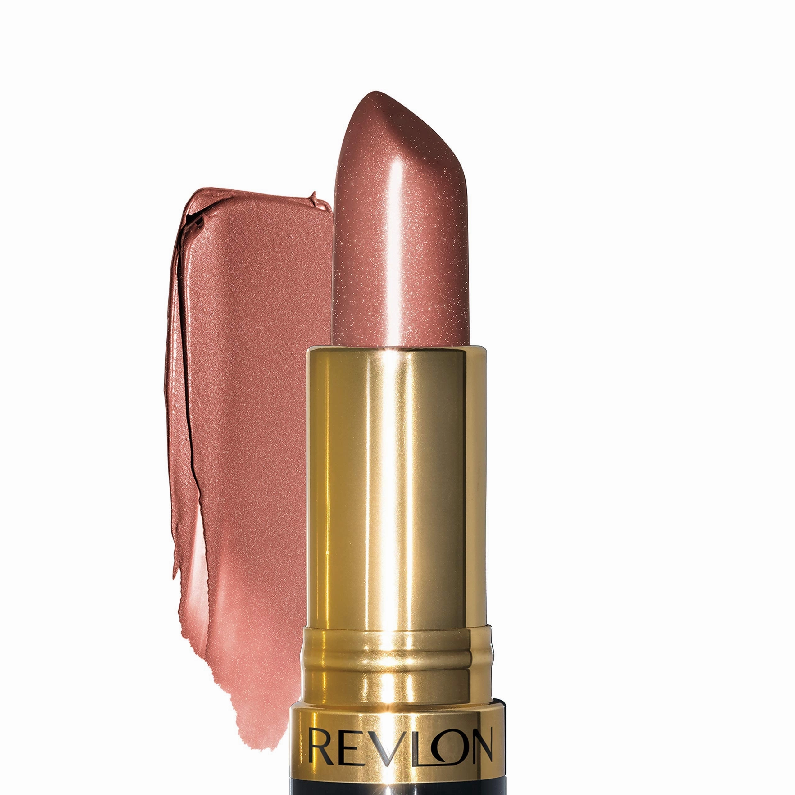 Revlon Super Lustrous Lipstick with Vitamin E and Avocado Oil, Pearl Lipstick in Nude, 030 Pink Pearl, 0.15 oz