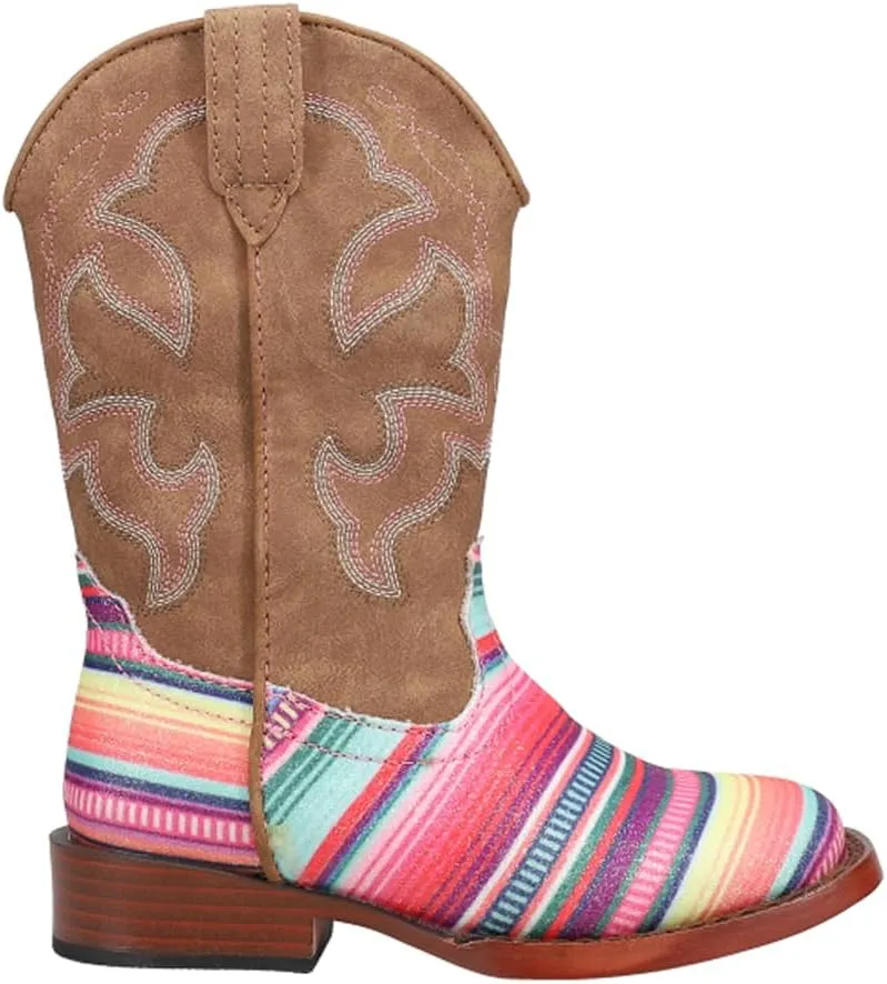 ROPER Toddler Girls Glitter Serape Square Toe Casual Boots Mid Calf - Pink