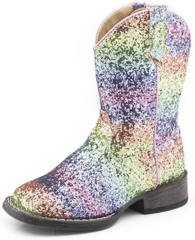 ROPER Western Boot Girls Americana Rainbow Pink 09-017-1903-2996 PI