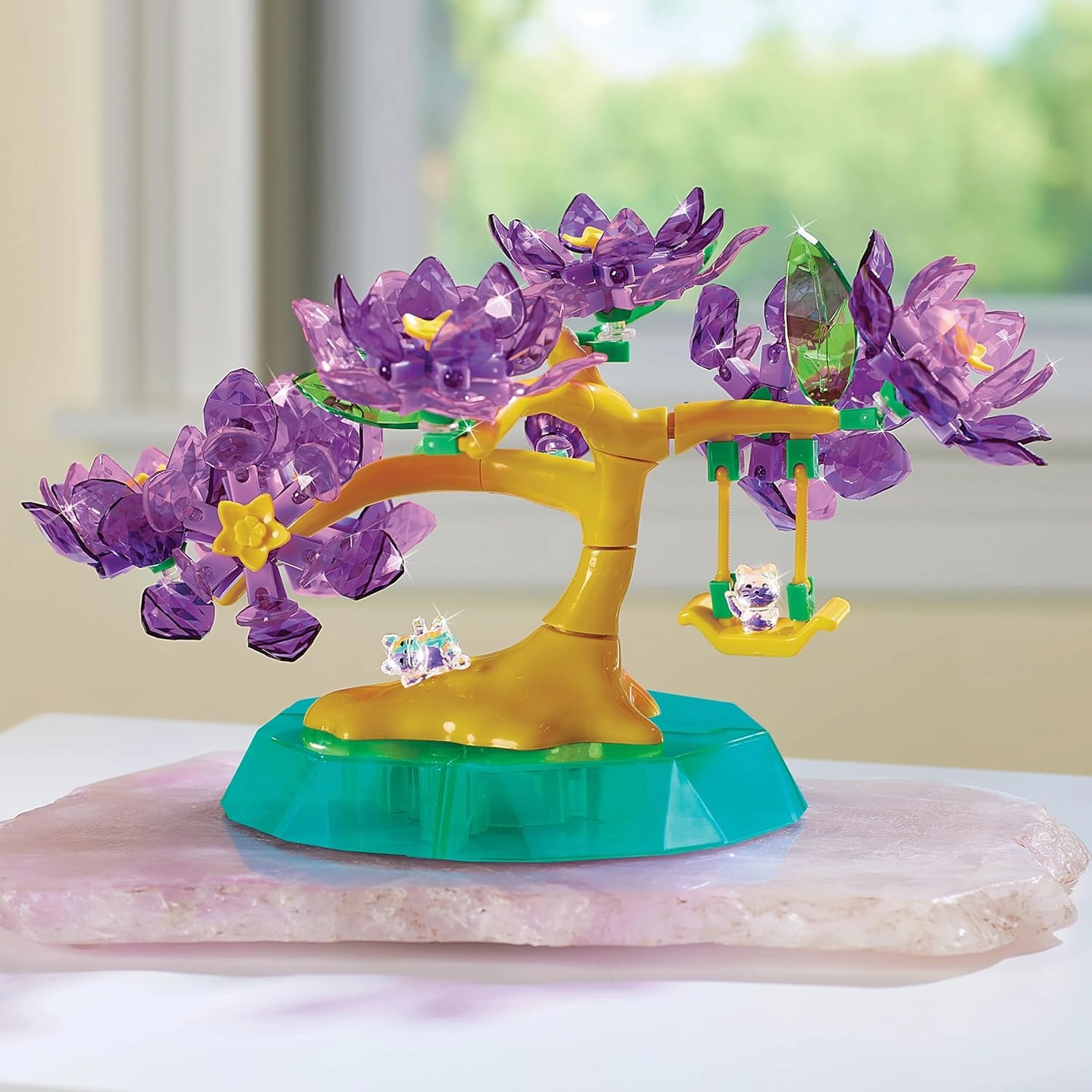 RoseArt Crystal Gem Creations Blossoming Bonsai Kit, 240  Pieces, Great for Adults, Tweens and Children Ages 8 