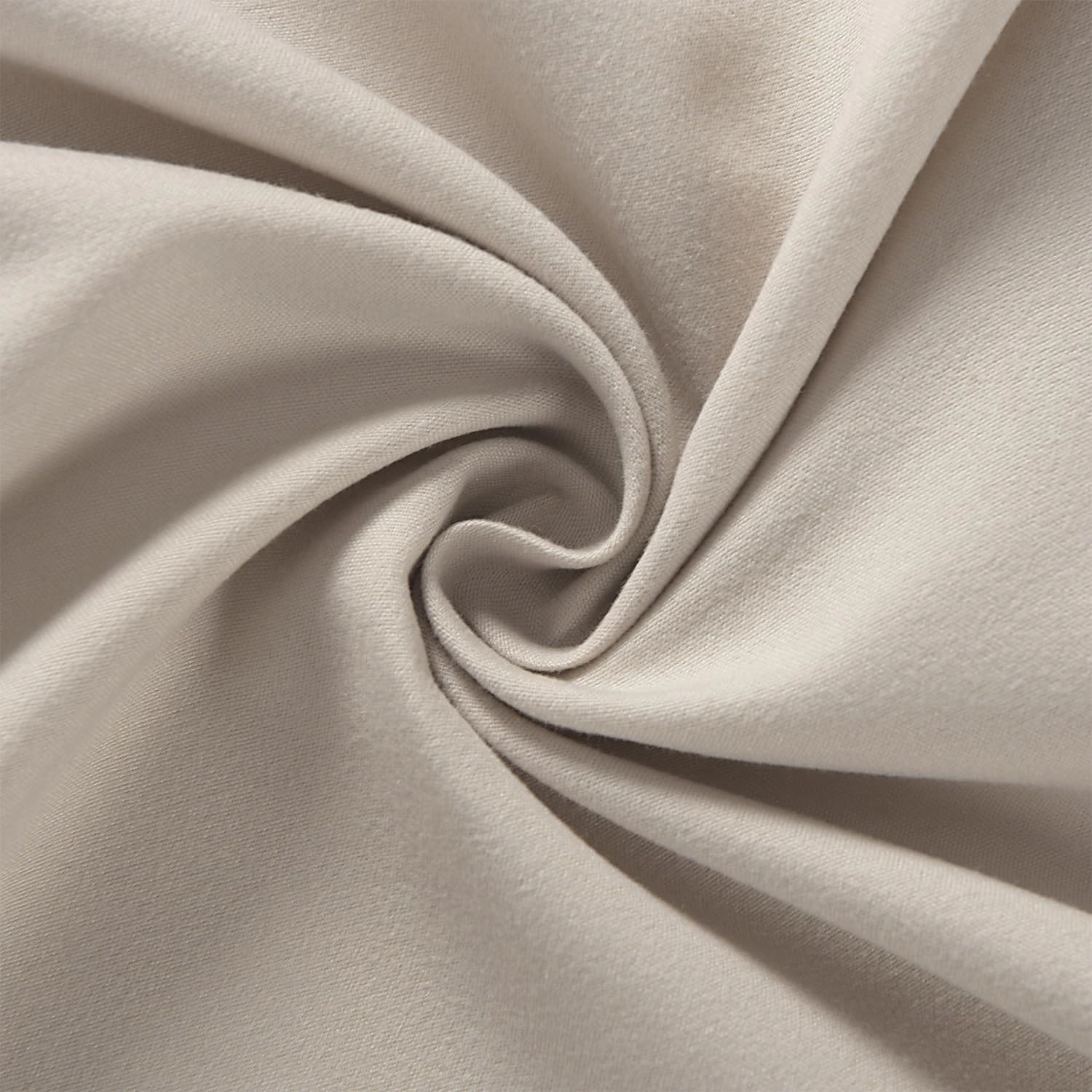 Ruched Ruffled Shower Curtain 72" W x 72" H, Beige Microfiber Rustic Decorative Bath Curtain for Bathroom, Farmhouse and Boho Bathroom Décor, Machine Washable (LQ-38)