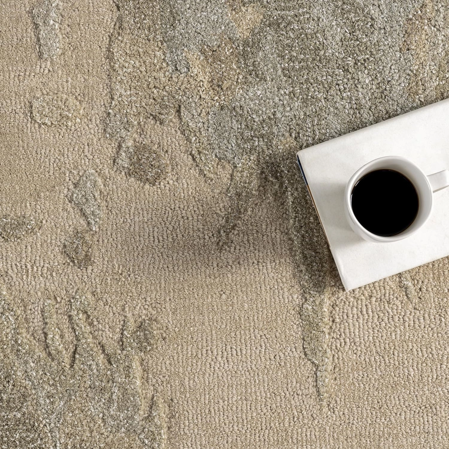 Rugs USA Siwalik Wool Area Rug, 4x6, Beige