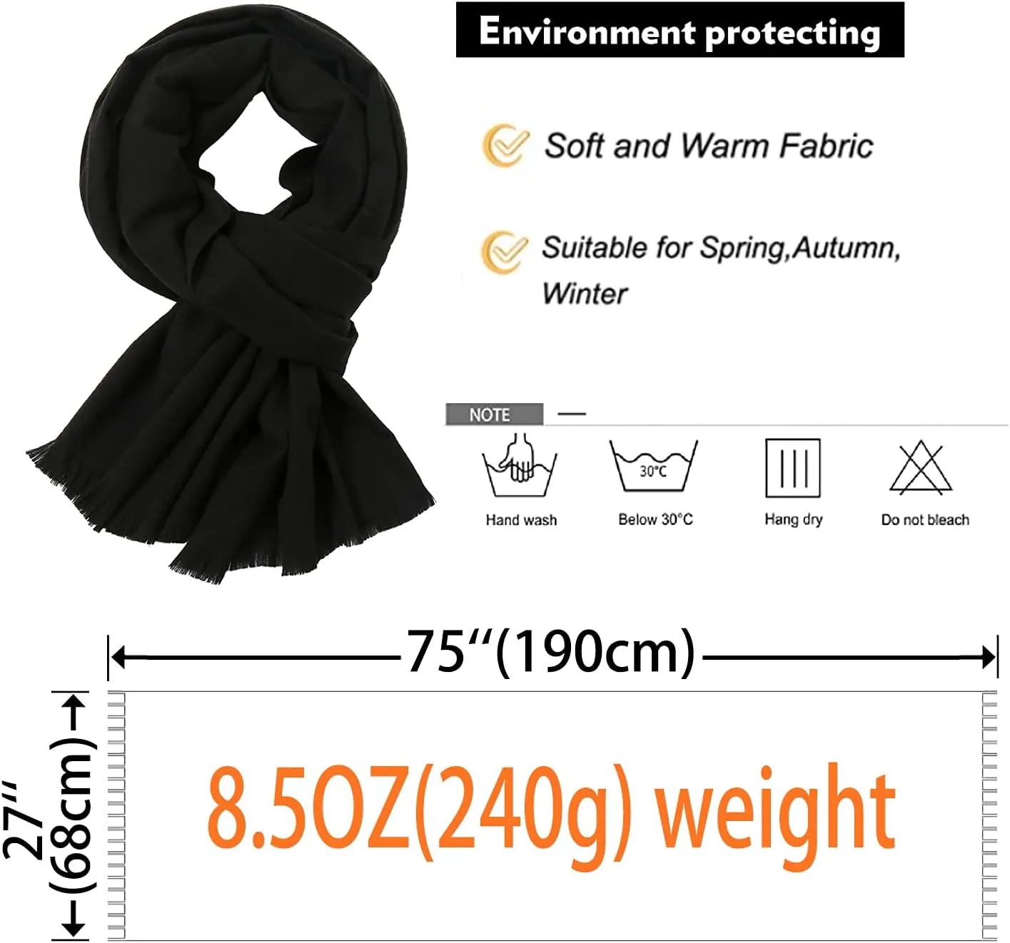 RUI VTRON Shawl Wraps for Women Pashmina Shawls and Wraps for Evening Dresses Large Soft Scarf Winter Scarf Wedding Shawl…