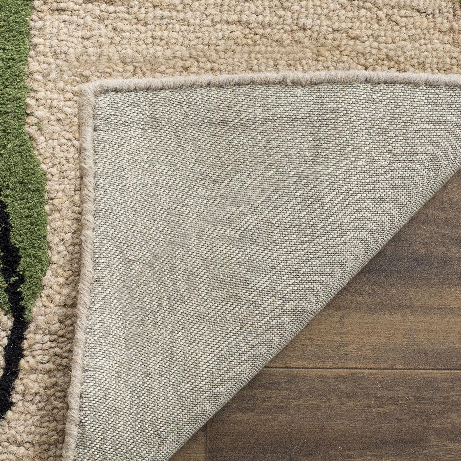 SAFAVIEH Blossom Collection 5' x 8' Beige / Multi BLM678A Handmade Premium Wool Area Rug