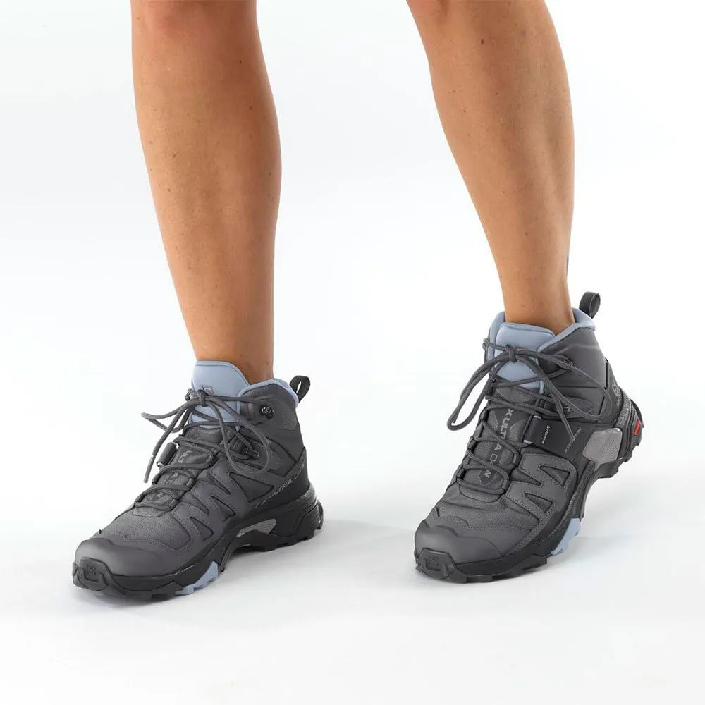 Salomon X Ultra 4 Mid GTX Hiking Shoe - Women's Quarry/Black/Legion Blue