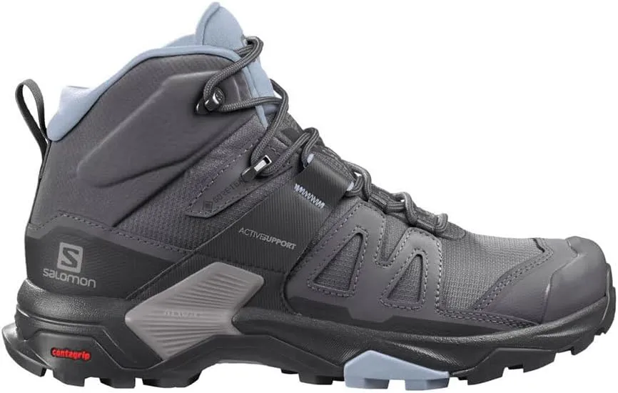 Salomon X Ultra 4 Mid GTX Hiking Shoe - Women's Quarry/Black/Legion Blue