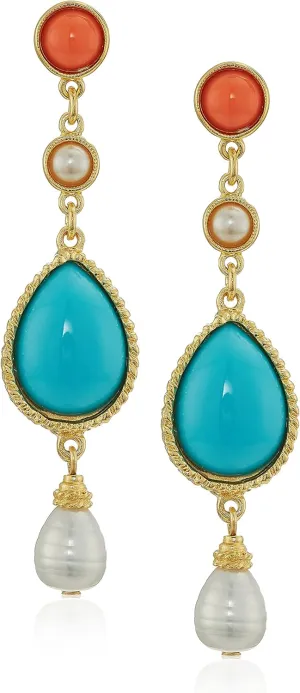 Santorini Turquoise Coral Stone