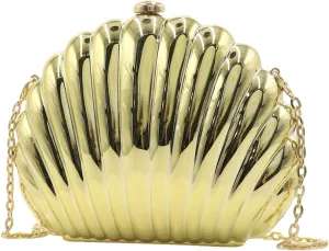 Seashell Chain Shoulder Bag for Women Evening Clutch Bag Acrylic Shell Novelty Handbag for Wedding Party Prom