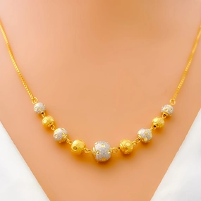Shimmering Lovely 22k Gold Necklace