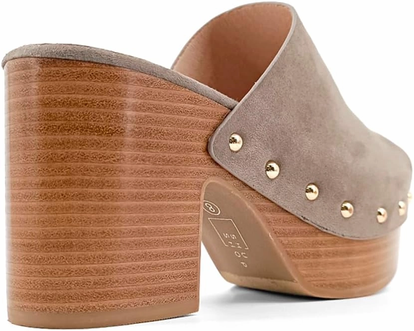 Shu Shop Womens Gina Studded Platform Casual Sandals Casual High Heel 3" & Up - Beige