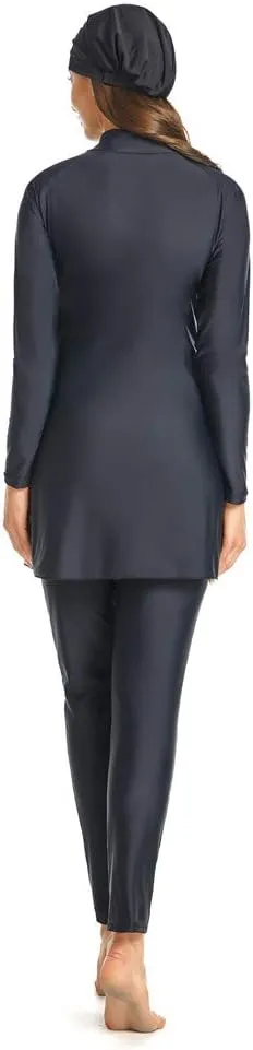 ShuoBeiter Muslim Swimwear Women Modest Islamic Hijab Long Sleeve Swimsuit Burkinis Bathing Suit