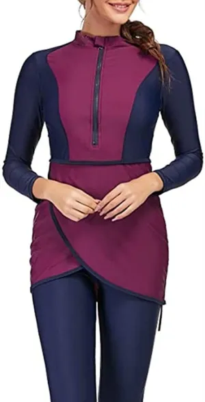 ShuoBeiter Muslim Swimwear Women Modest Islamic Hijab Long Sleeve Swimsuit Burkinis Bathing Suit