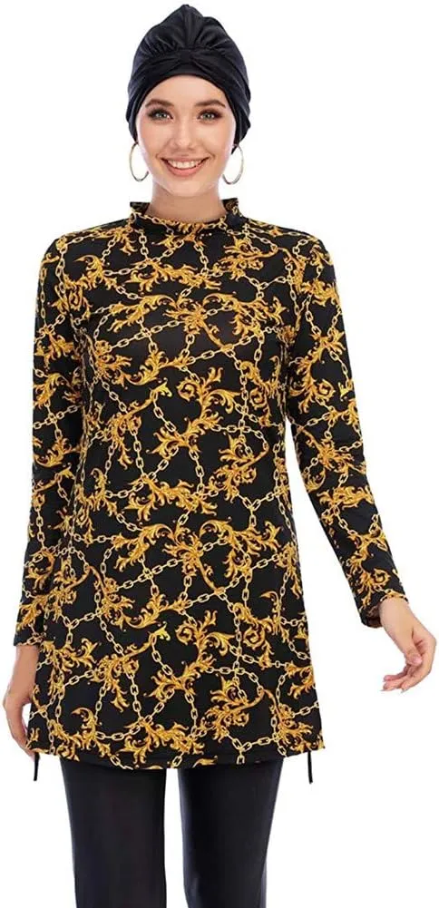 ShuoBeiter Muslim Swimwear Women Modest Islamic Hijab Long Sleeve Swimsuit Burkinis Bathing Suit