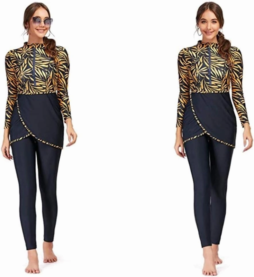 ShuoBeiter Muslim Swimwear Women Modest Islamic Hijab Long Sleeve Swimsuit Burkinis Bathing Suit