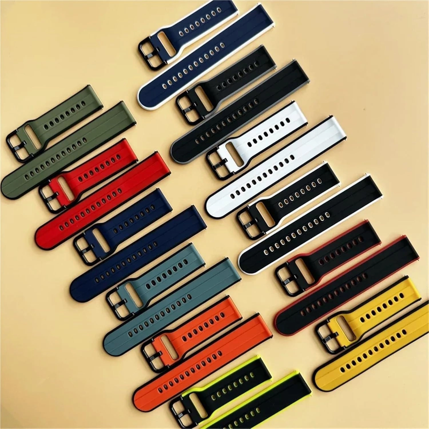 Silicone Watch Straps Quick Release Replacement Band 20mm 22mm Men Women Universal