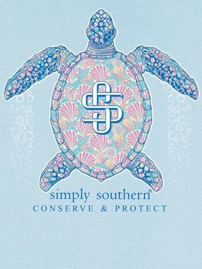 Simply Southern Sea Turtle - Shell - Conserve & Protect - Adult T-Shirt