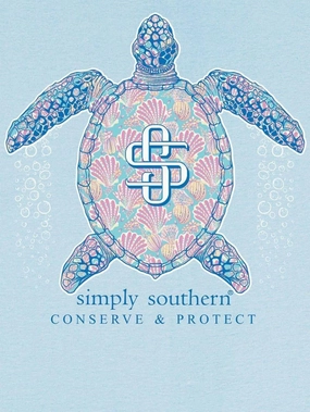 Simply Southern Sea Turtle - Shell - Conserve & Protect - Youth T-Shirt