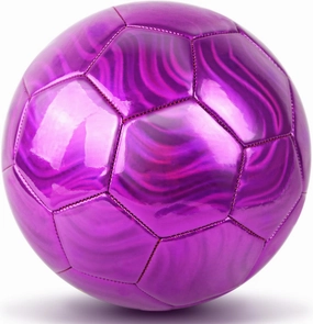 Size 4 Soccer Ball Glitter Pink - Kids Aged 4-6 6-8 8-12 Outdoors Sports Training Ball Recreation Playing Ball Teens Girls Children Youth Back to School Birthday