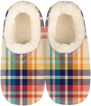Slippers for Women Mens, Winter Warm Soft Coral Fleece Fuzzy House Slippers Socks Lightweight Portable Comfortable for Indoor Outdoor Bedroom Non-Slip