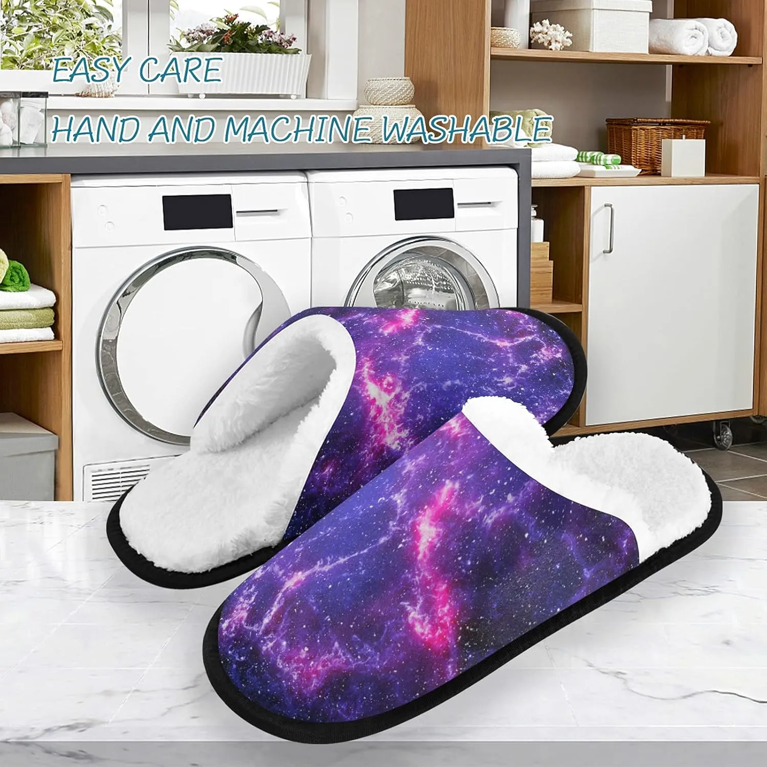 Slippers Soft Memory Foam Non-Slip Indoor House Slippers Home Shoes for Bedroom Hotel Travel Spa