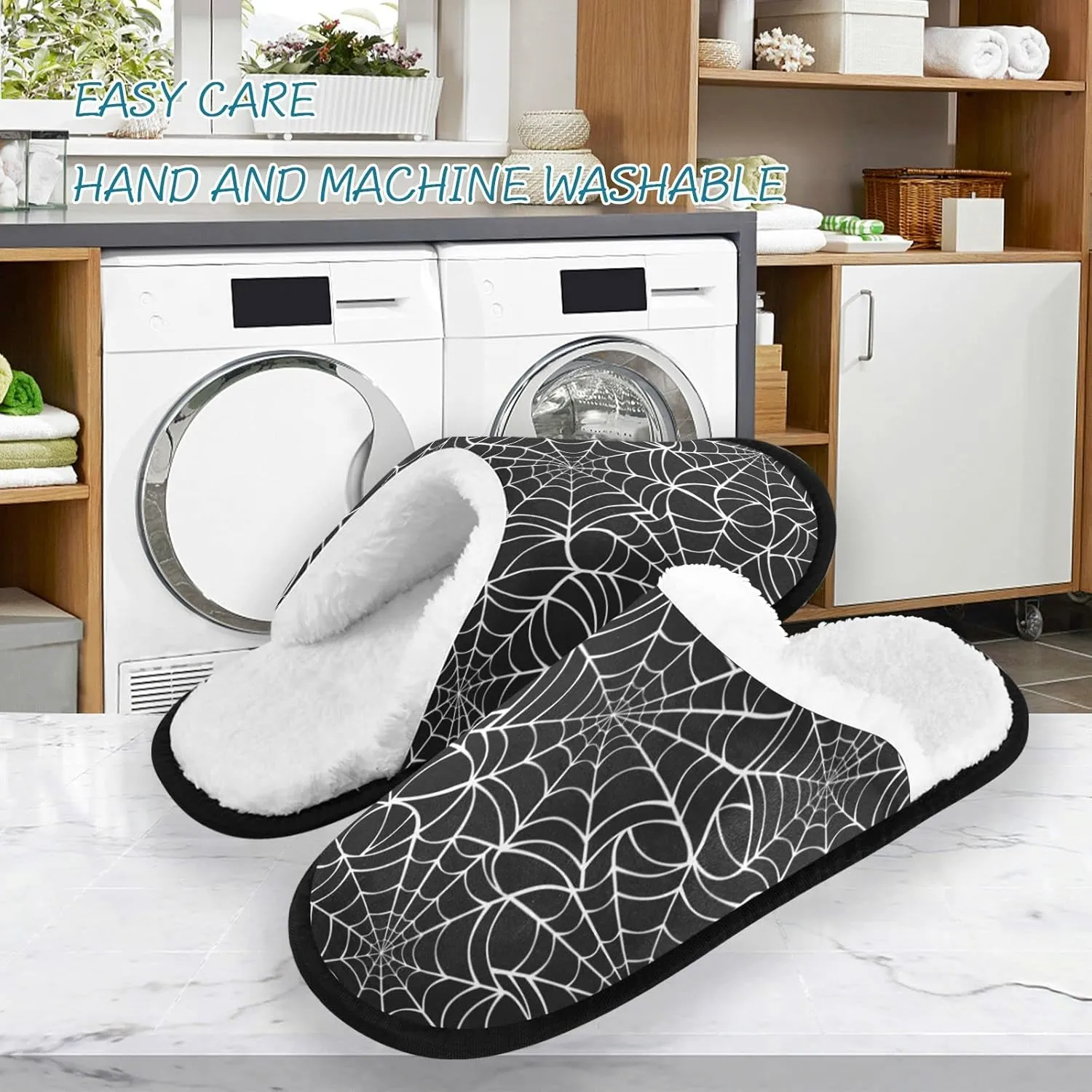 Slippers Soft Memory Foam Non-Slip Indoor House Slippers Home Shoes for Bedroom Hotel Travel Spa