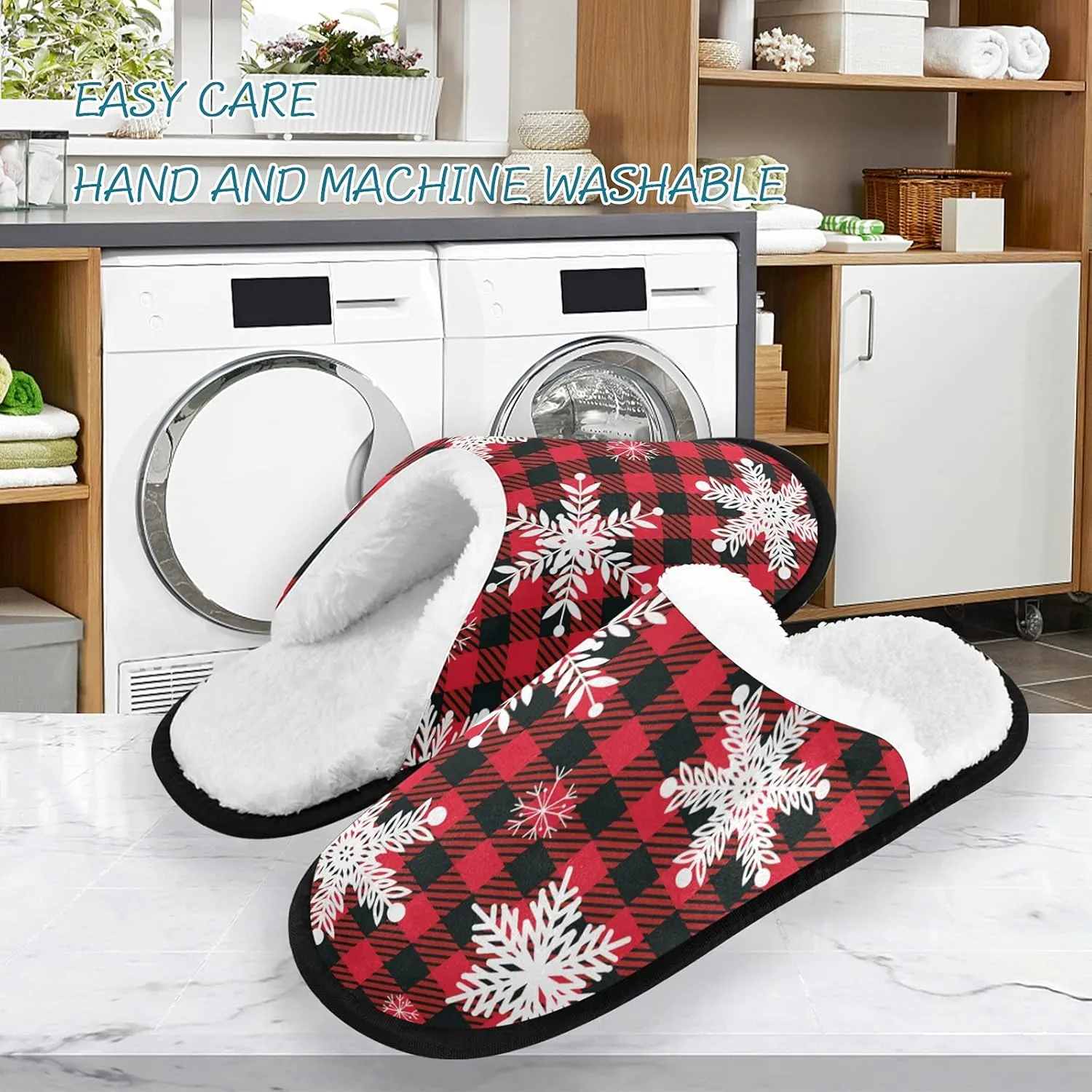 Slippers Soft Memory Foam Non-Slip Indoor House Slippers Home Shoes for Bedroom Hotel Travel Spa