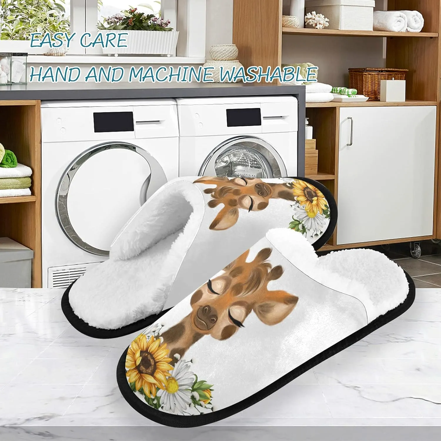 Slippers Soft Memory Foam Non-Slip Indoor House Slippers Home Shoes for Bedroom Hotel Travel Spa