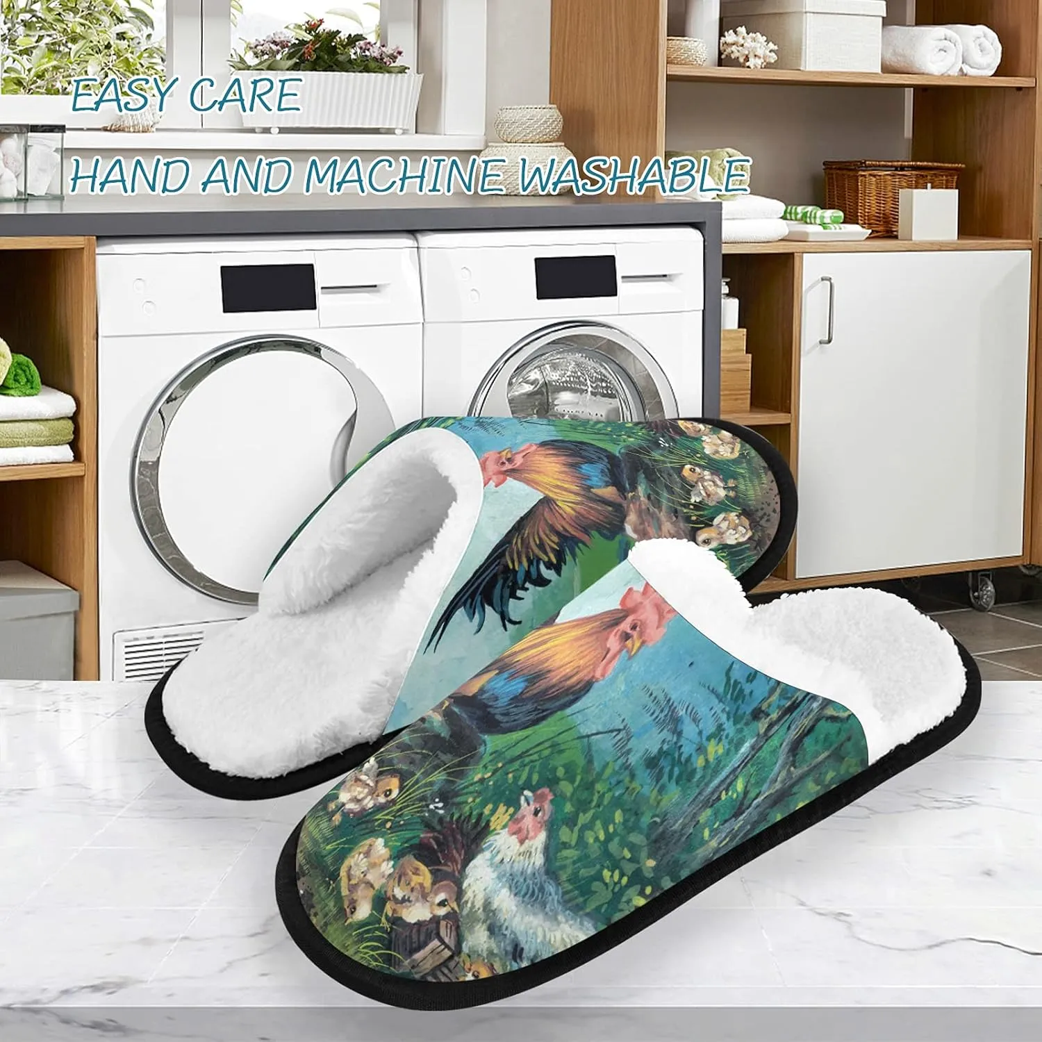 Slippers Soft Non-Slip Indoor House Slippers Home Shoes For Bedroom Hotel Travel Spa