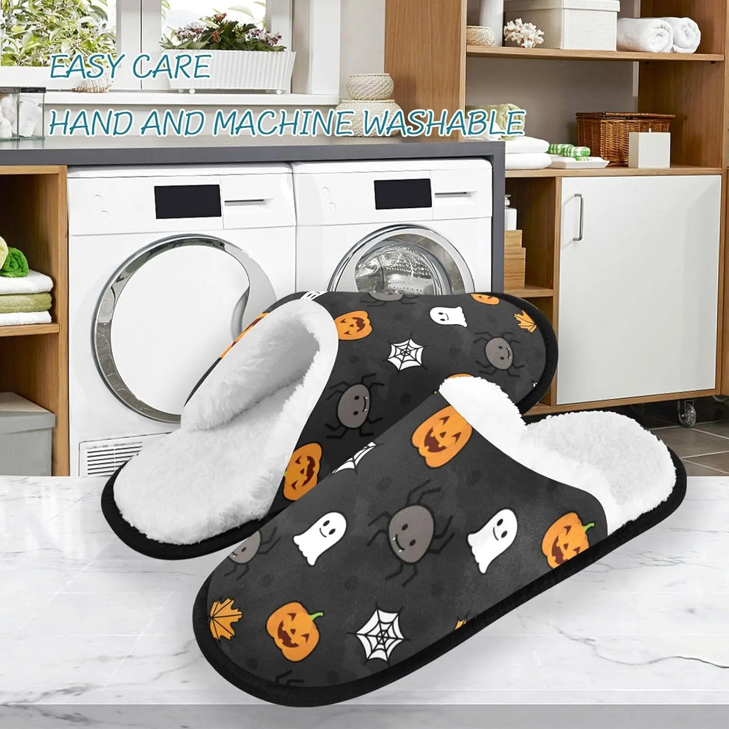 Slippers Soft Non-Slip Indoor House Slippers Home Shoes For Bedroom Hotel Travel Spa