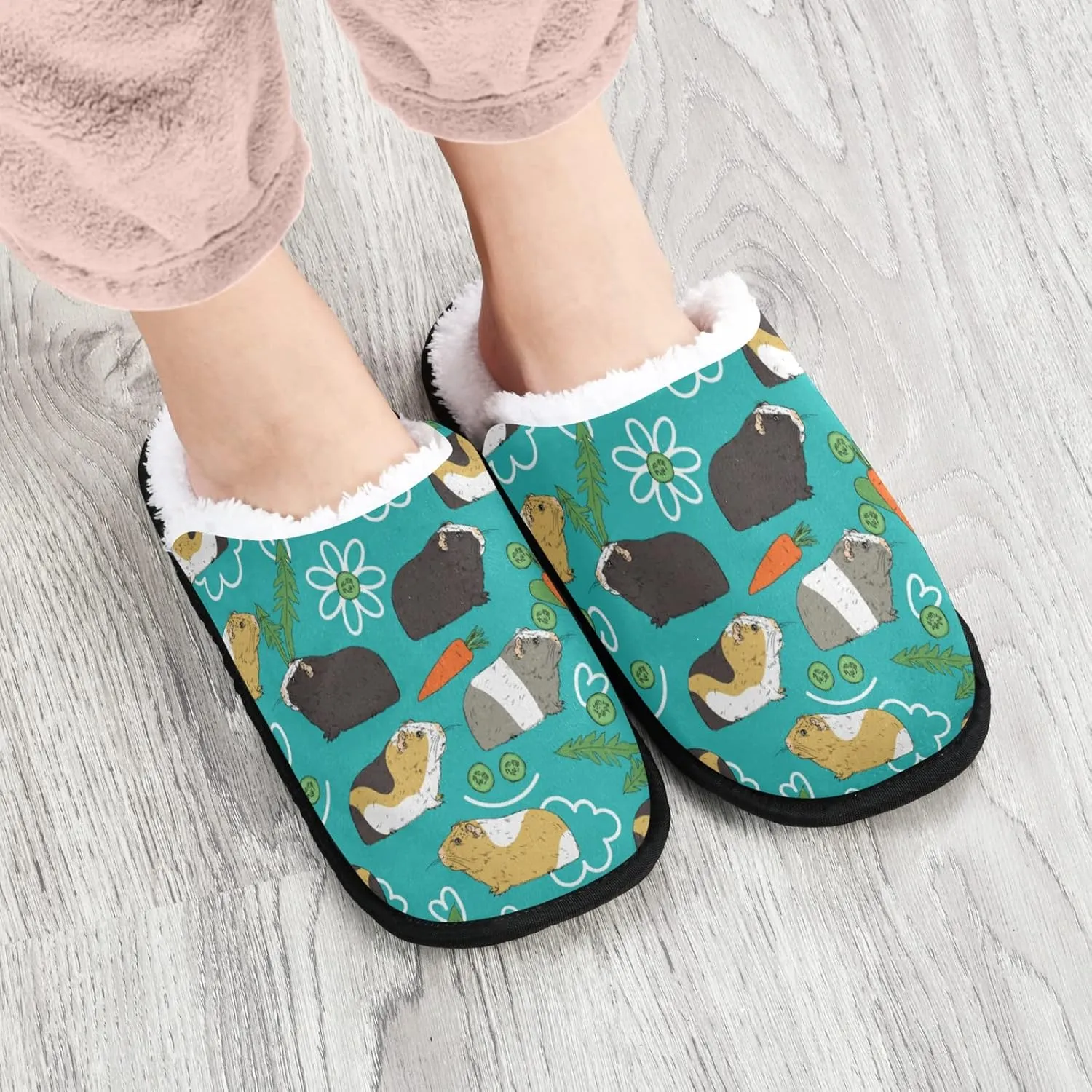 Slippers Soft Non-Slip Indoor House Slippers Home Shoes For Bedroom Hotel Travel Spa