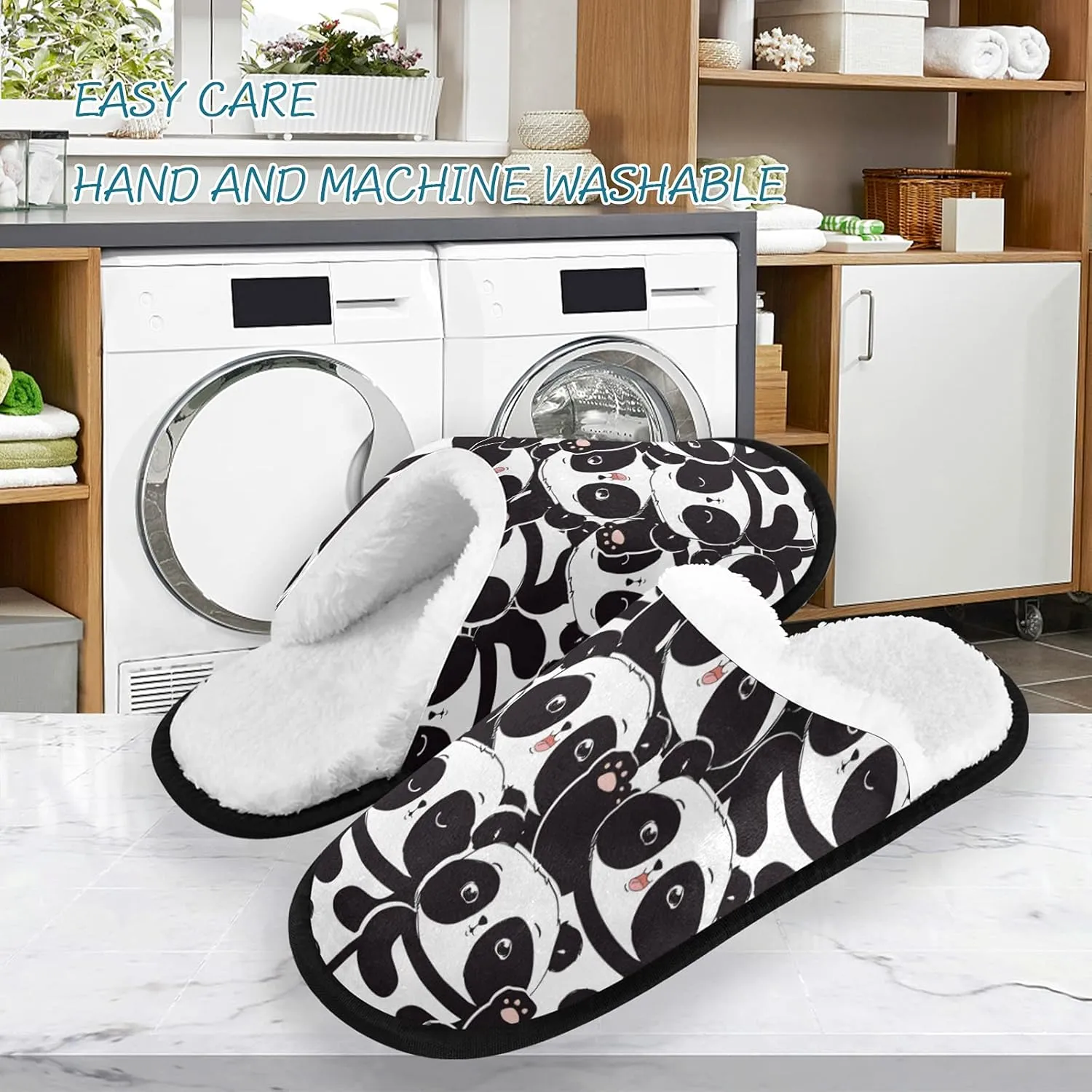 Slippers Soft Non-Slip Indoor House Slippers Home Shoes For Bedroom Hotel Travel Spa