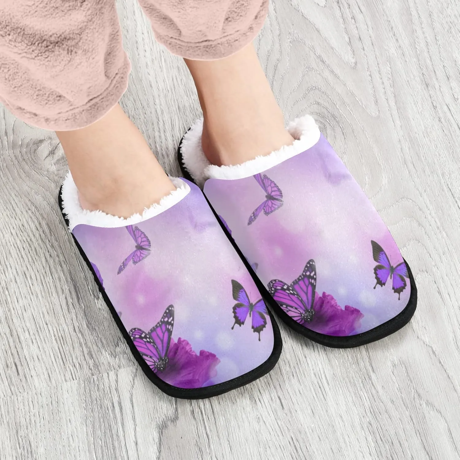 Slippers Soft Non-Slip Indoor House Slippers Home Shoes For Bedroom Hotel Travel Spa