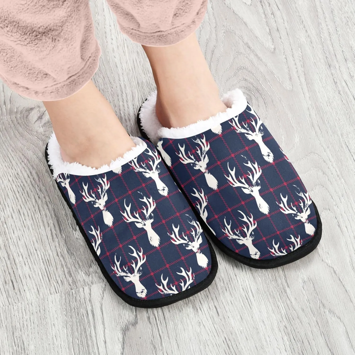 Slippers Soft Non-Slip Indoor House Slippers Home Shoes For Bedroom Hotel Travel Spa