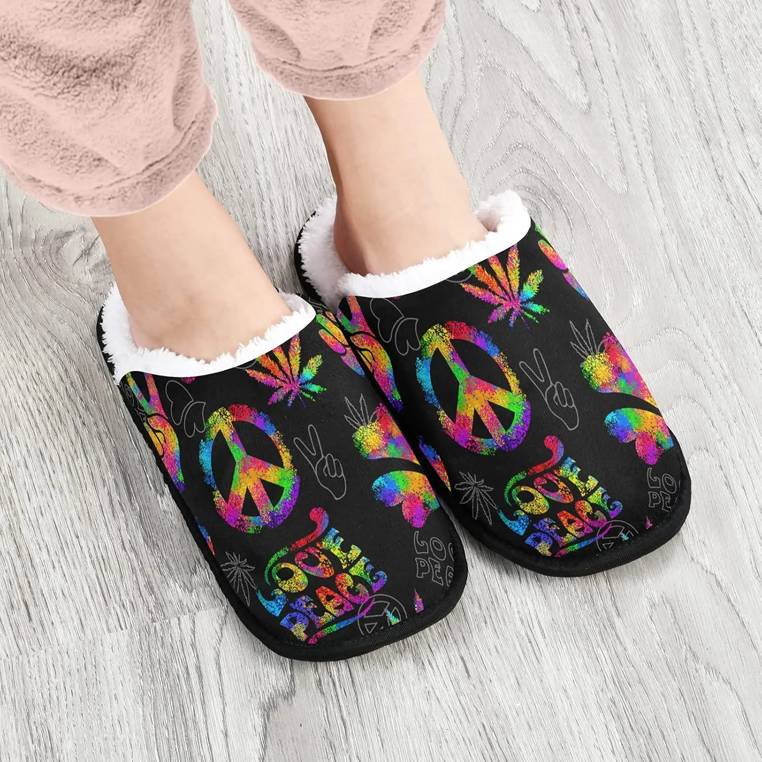 Slippers Soft Non-Slip Indoor House Slippers Home Shoes For Bedroom Hotel Travel Spa